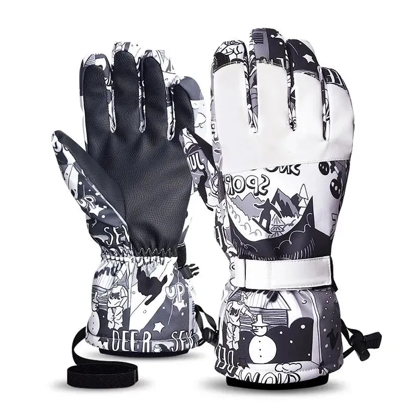 Adult Insulated Five Finger Waterproof Gloves
