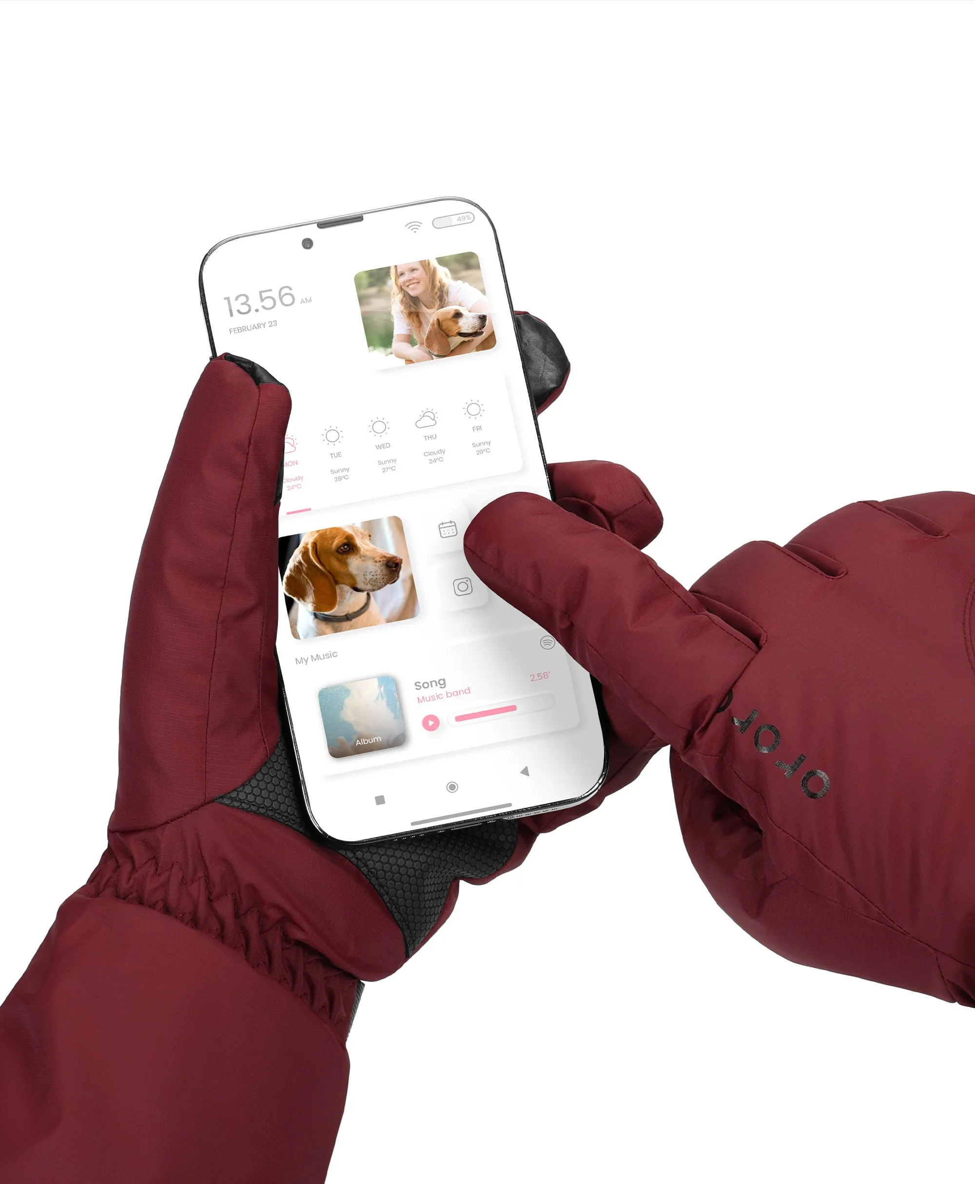 Anchorage Unisex Heated Insulated Gloves (Batteries Not Included)