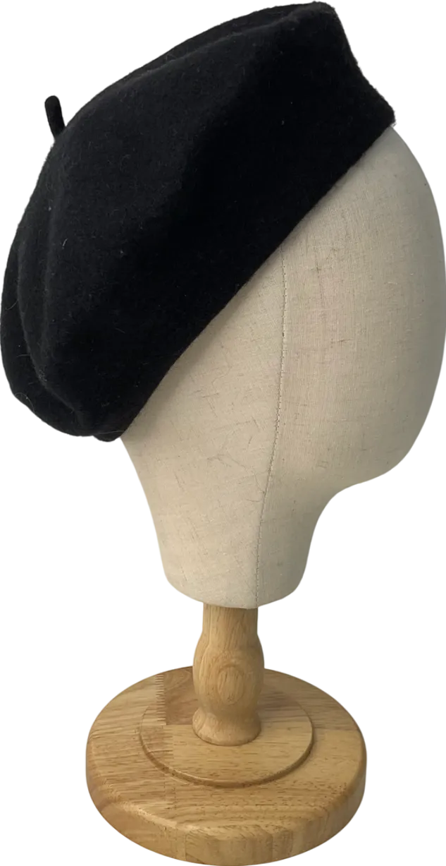 ASOS Wool Beret In Black One Size