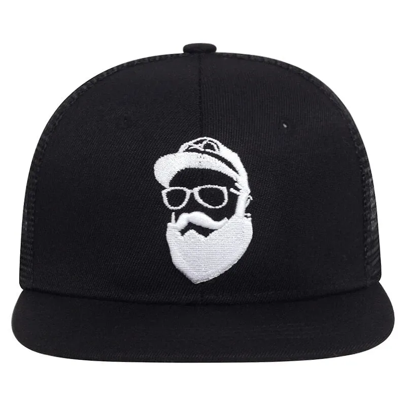 Bearded Bro Trucker Hat  - Fushia