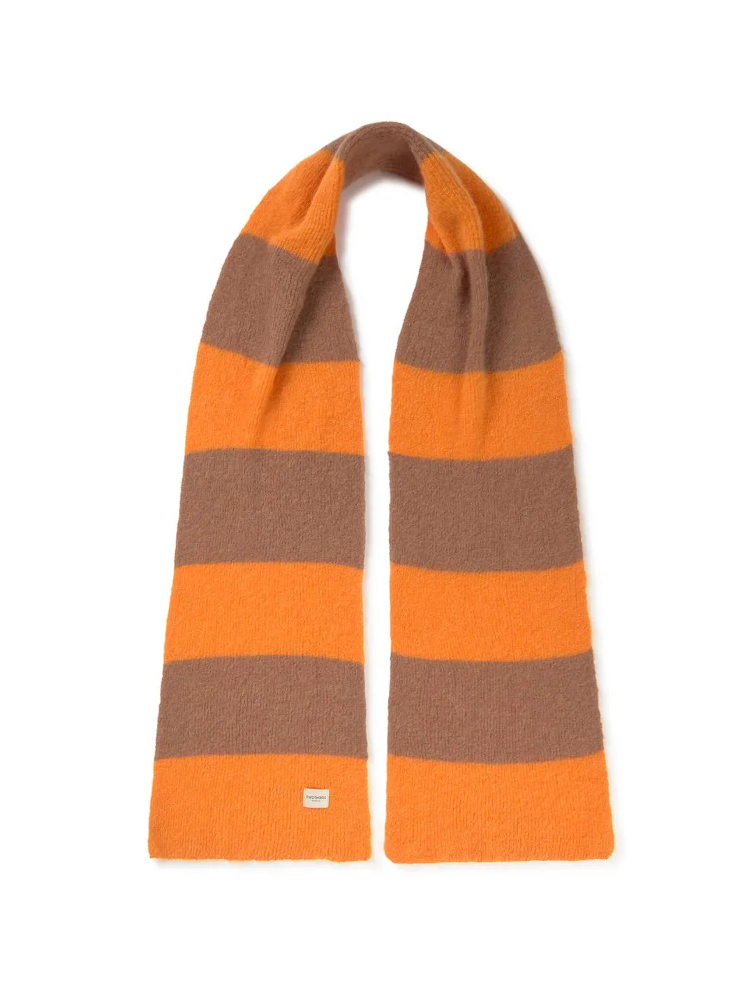 Bicolour Scarf - Orange/Cinnamon