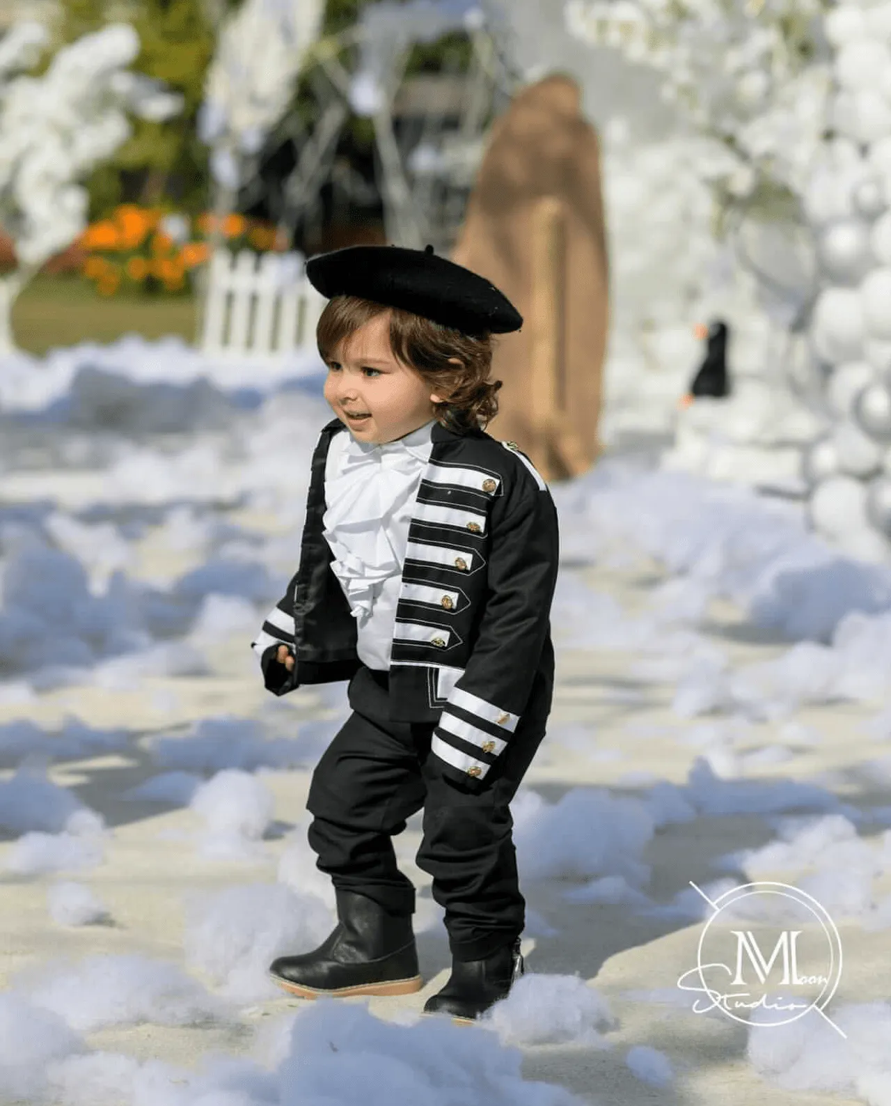 BLACK BERET CAP