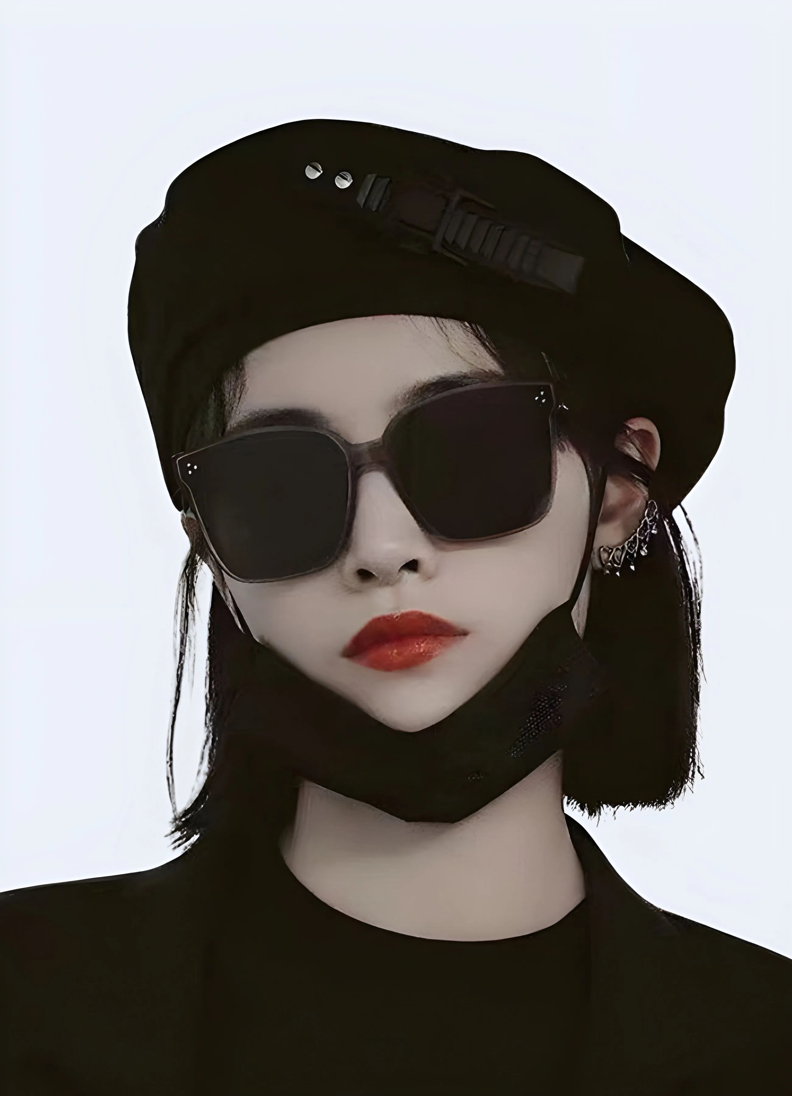 Black Techwear Beret