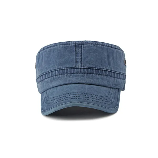 Blue Japanese Flat Top Military Hat 藍色日系平頂軍帽 KCHT2442