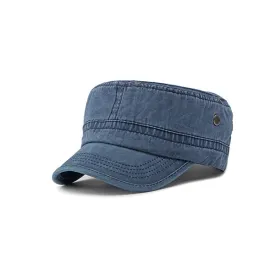 Blue Japanese Flat Top Military Hat 藍色日系平頂軍帽 KCHT2442