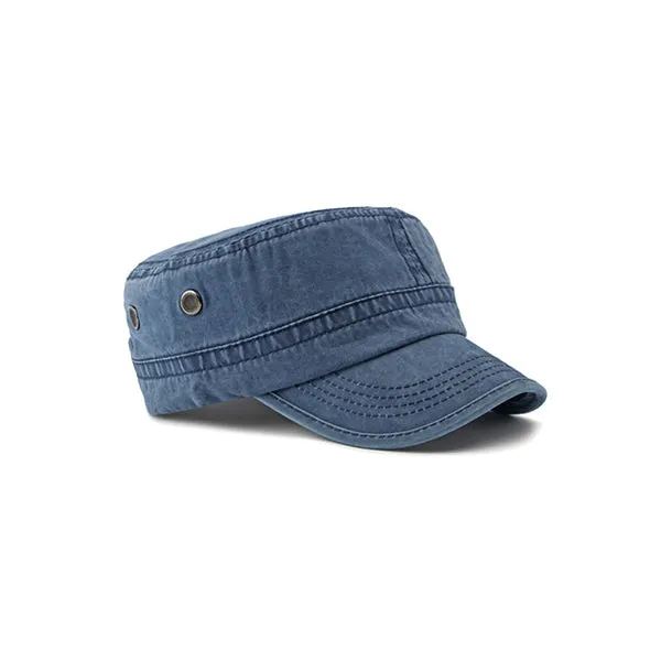 Blue Japanese Flat Top Military Hat 藍色日系平頂軍帽 KCHT2442