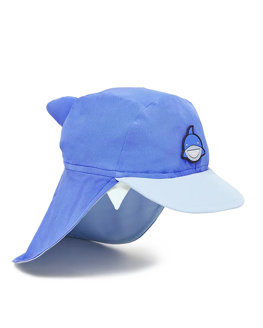 Boys Reef The Shark Sun Cap in Blue
