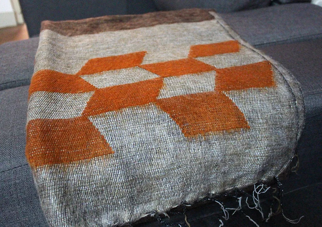Brown Butta Woolen Shawl from Nepal