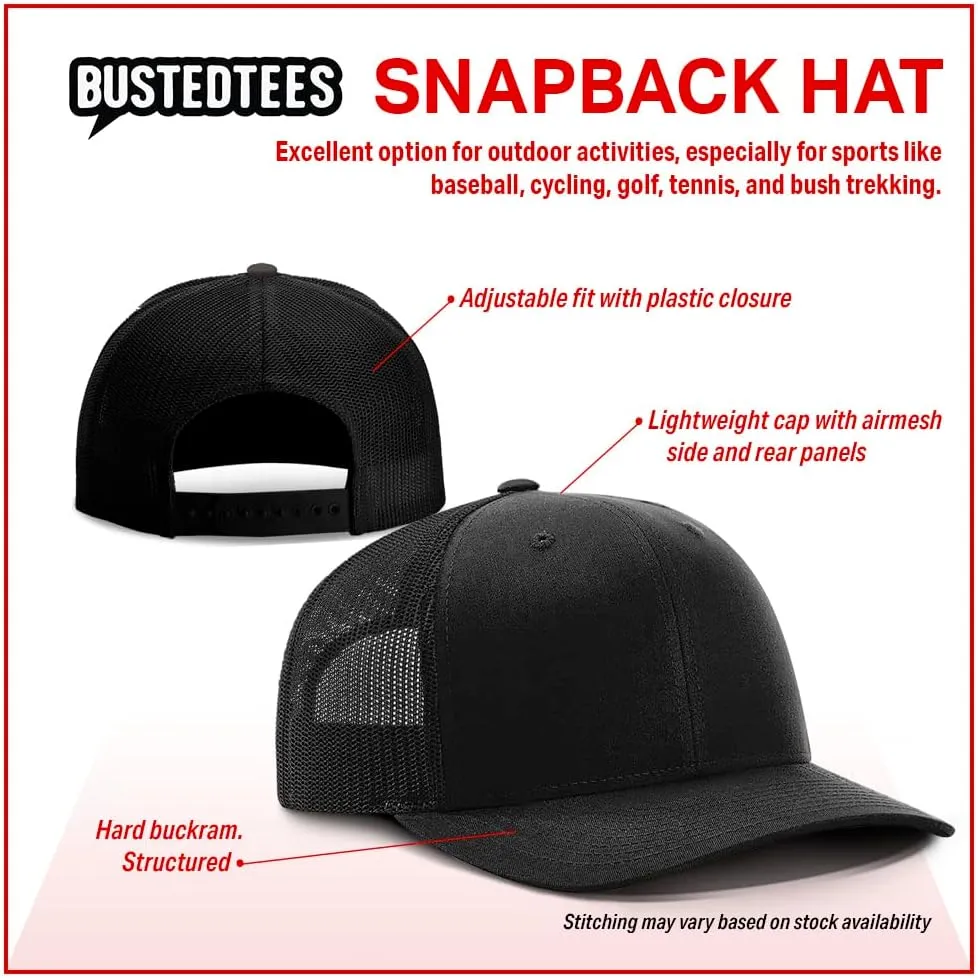 BustedTees XRP Back Mesh Hat Casual Wear Crypto Baseball Cap for Mens & Womens Breathable Mesh Adjustable Snapback Strap