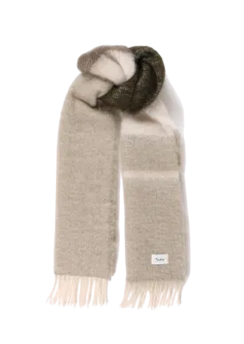 Camilla Fluffy Mohair Scarf - Olive