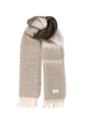 Camilla Fluffy Mohair Scarf - Olive