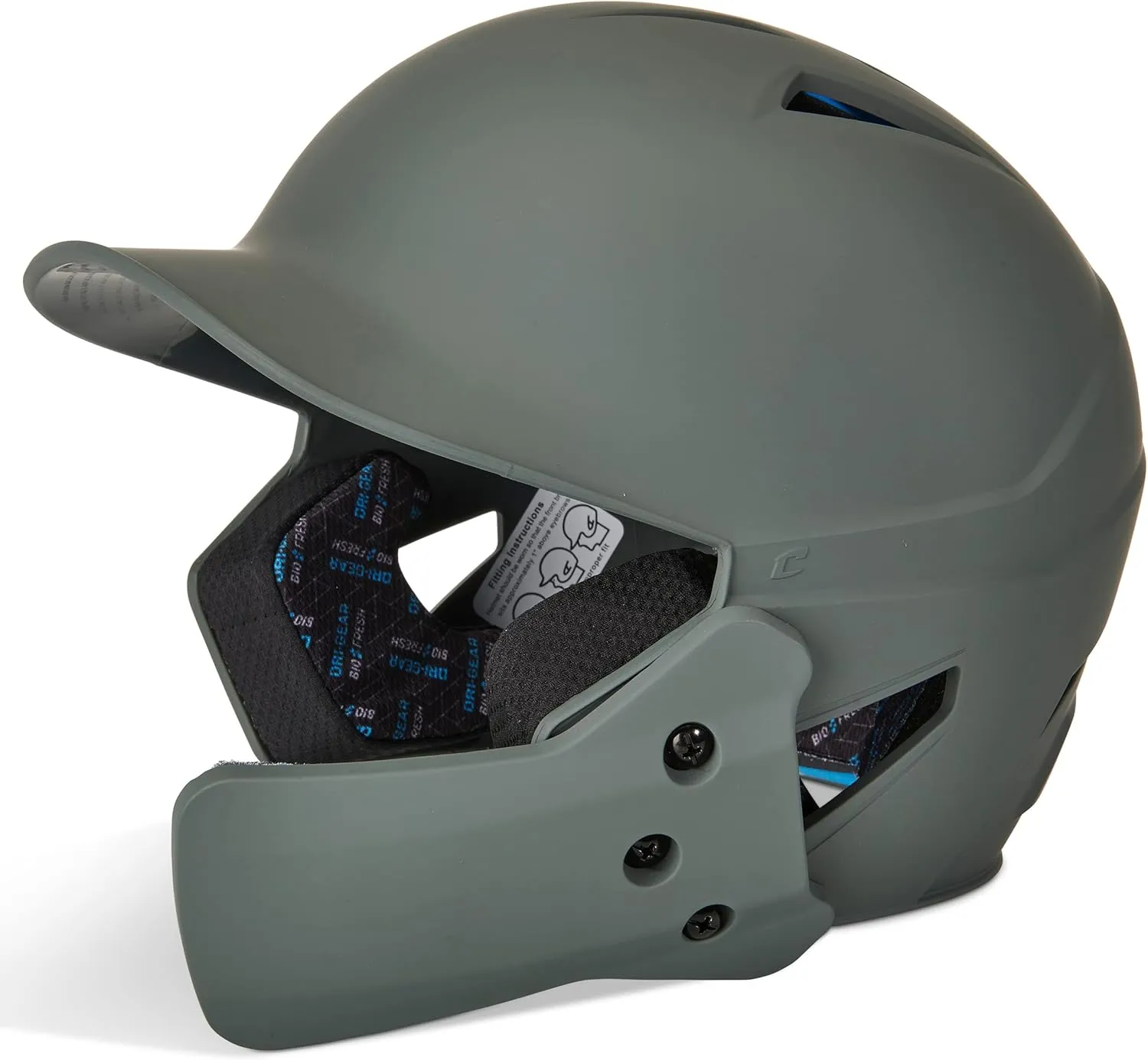 CHAMPRO HX Gamer Plus Batting Helmet with Reversible Jaw Guard