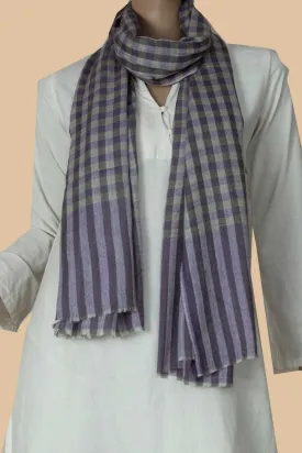 Checkered Design Kashmir Woolen Stole