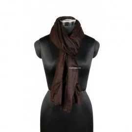 Chocolate Brown Woolen Stole