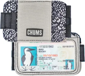 Chums Bandit Bi-Fold Wallet  Slim RFID Wallet for Men & Women, Reversible Card, ID & Money Holder (Black/Grey Abstract)