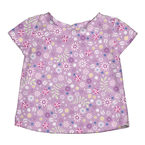 Classics Cap Sleeve Rashguard-Lavender Wildflower