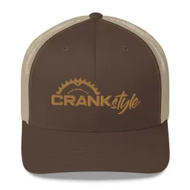 Crank Style Brown & Tan Trucker Cap