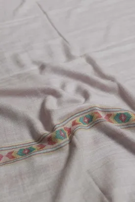 Creamy Pink Kashmir Woolen Stole