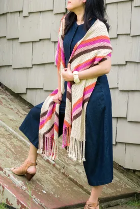 Crochet Kit - Throwback Wrap