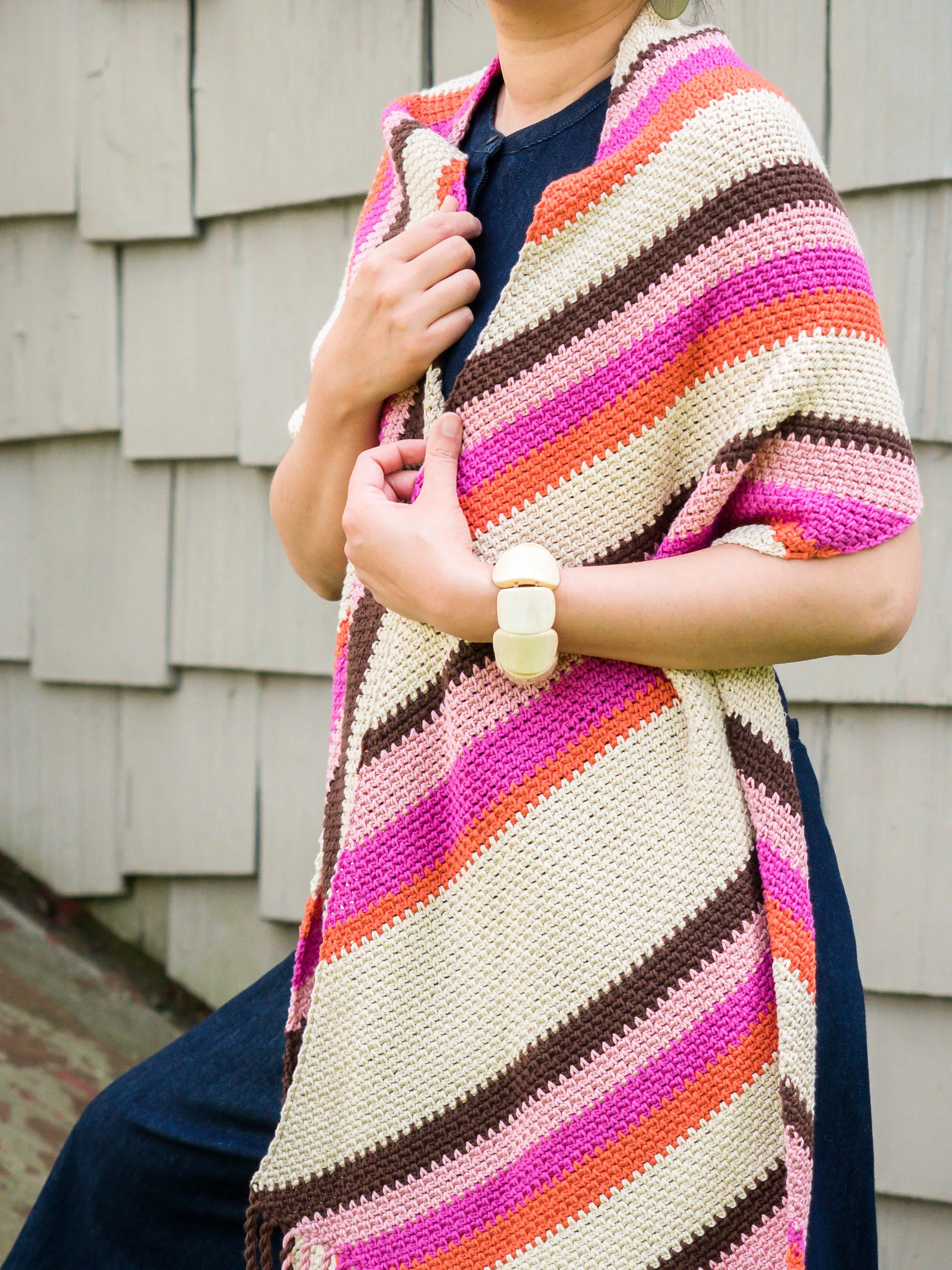 Crochet Kit - Throwback Wrap