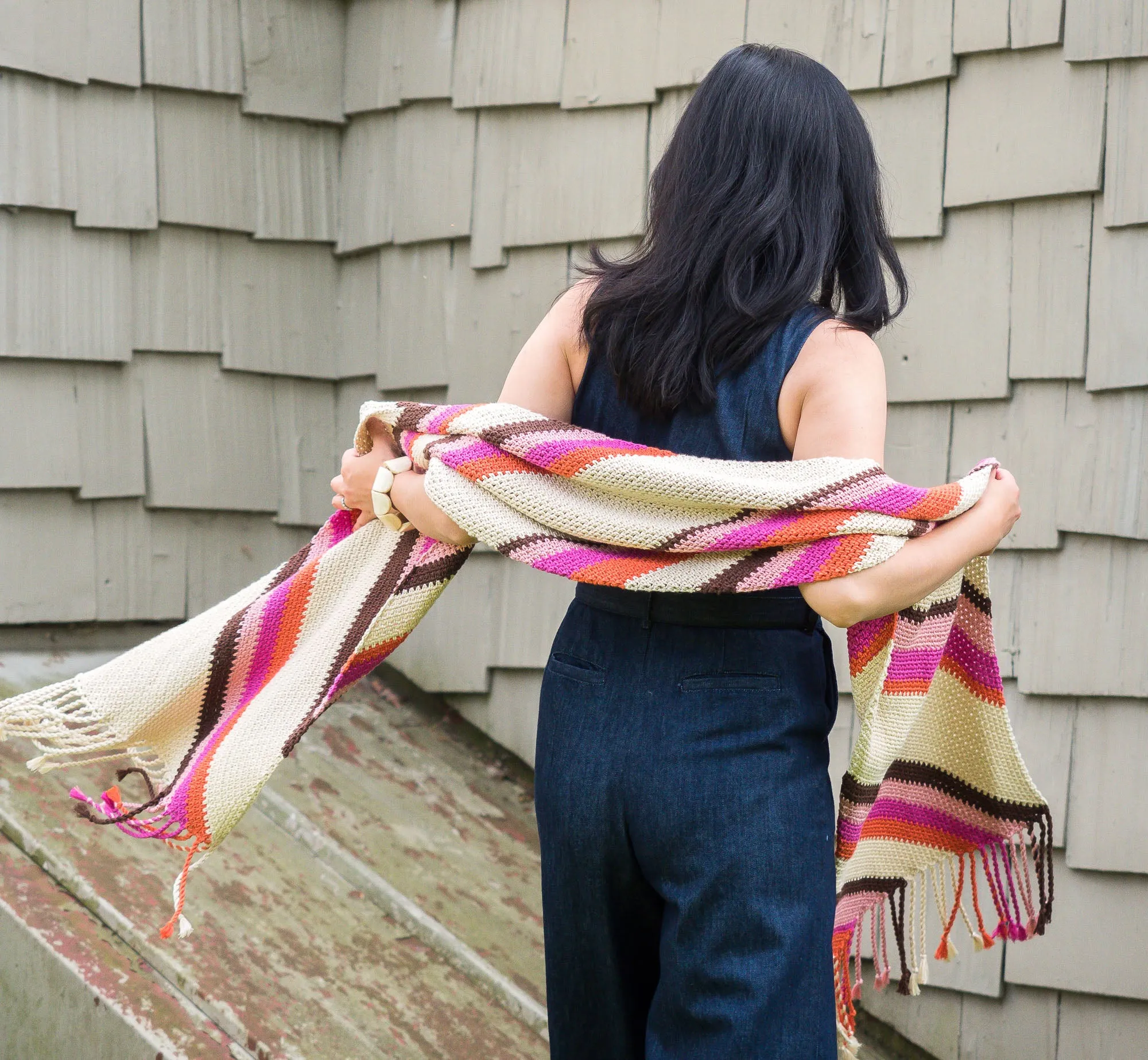 Crochet Kit - Throwback Wrap