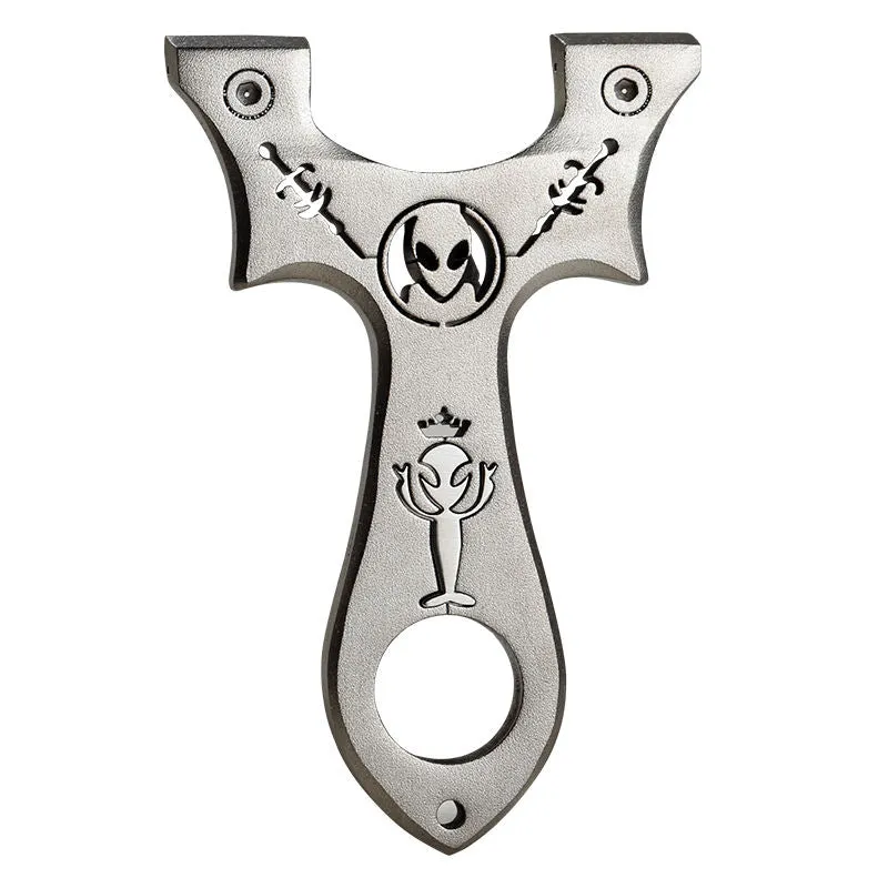 Crowned Alien Stainless Steel Slingshot