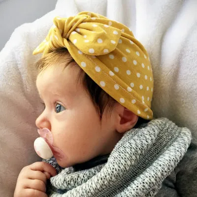 Cute Baby Summer Cap/Bandana in Polka Dots ( Pack Of 5 )