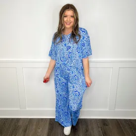 Dear Scarlett Can You Imagine High Rise Wrinkle-Free Blue Set
