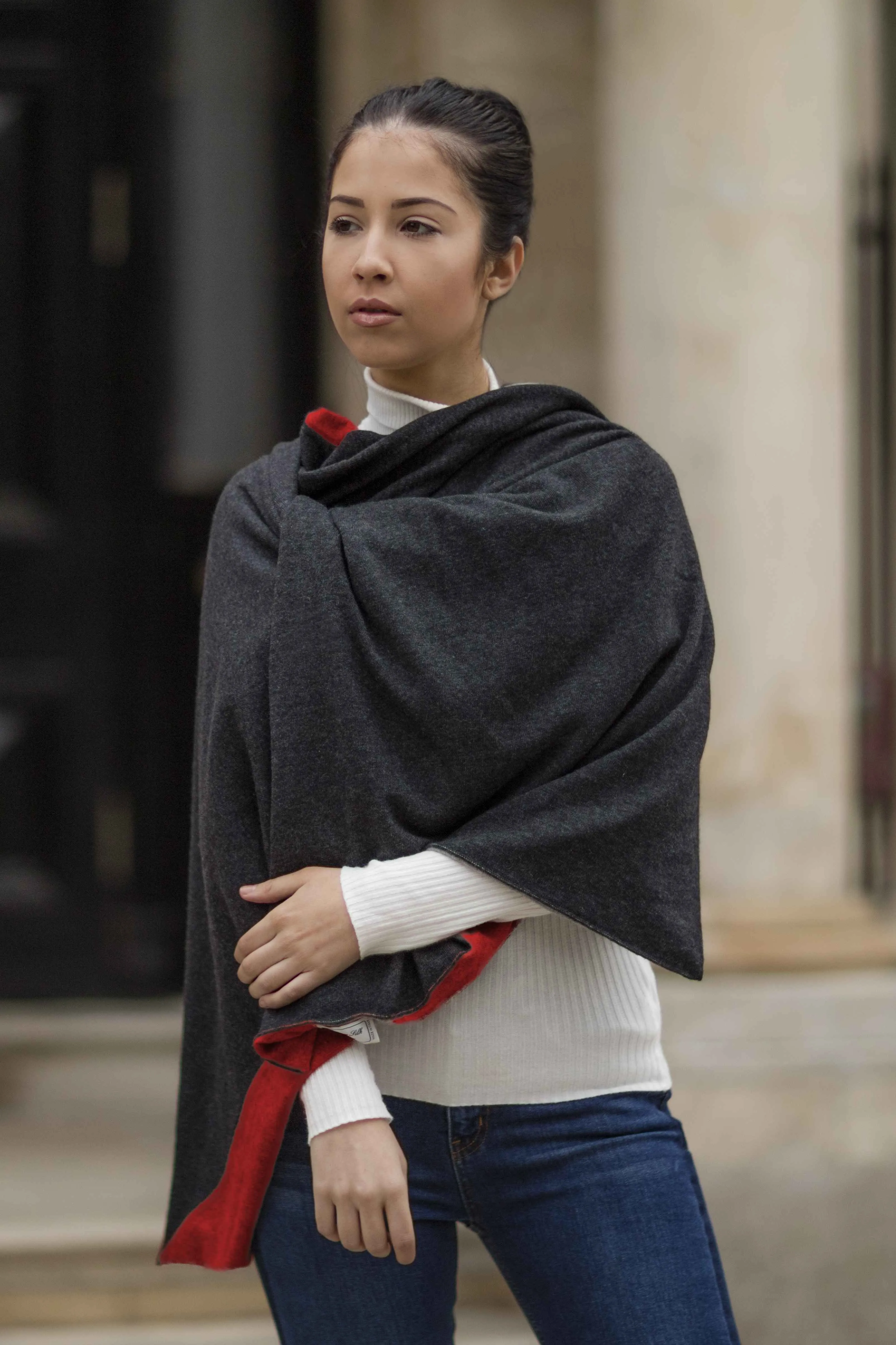 Double Cashmere Wrap (reversible)