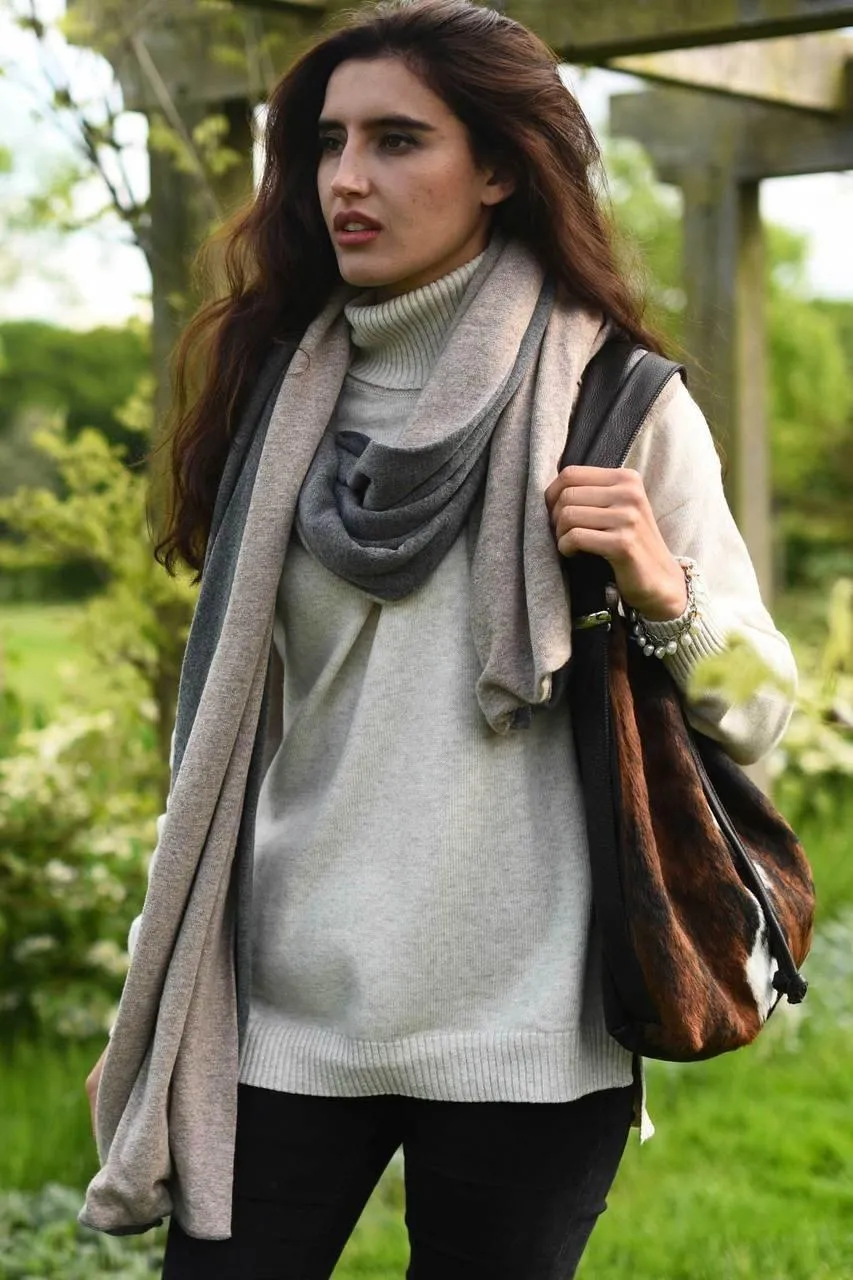 Double Cashmere Wrap (reversible)