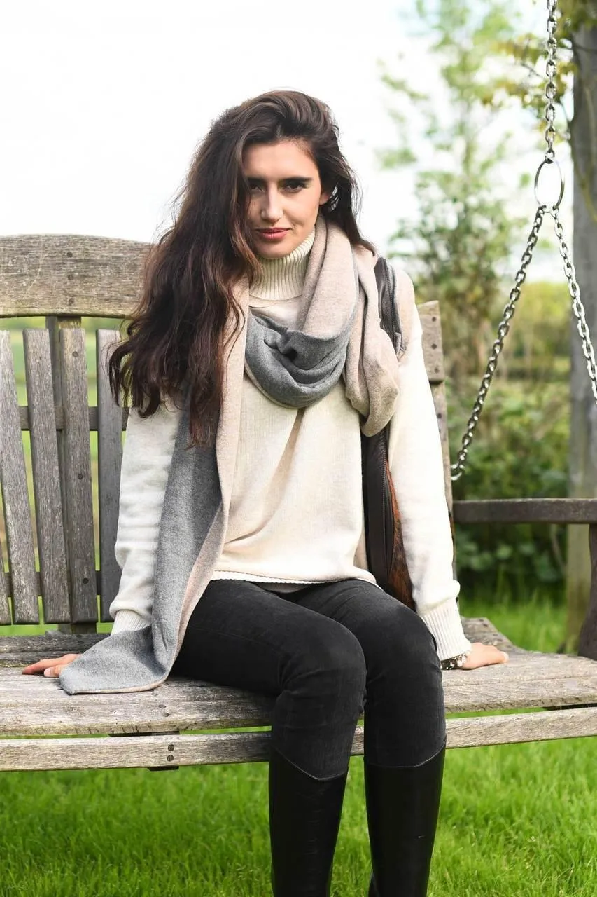 Double Cashmere Wrap (reversible)