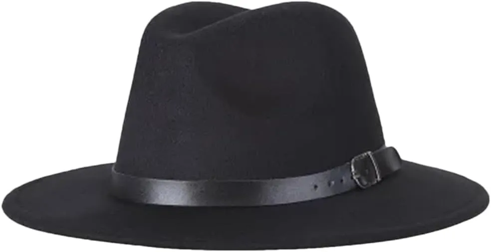 Dvbfufv Men Fashion Fedoras Hat Women's Jazz Hat Men's Women Summer Spring Outdoor Casual Woolen Blended Hat
