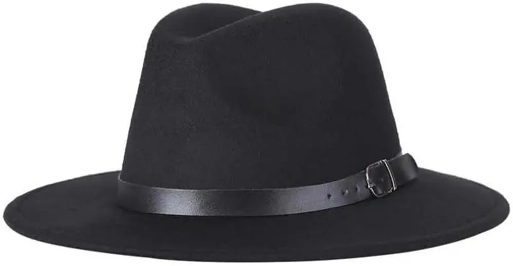 Dvbfufv Men Fashion Fedoras Hat Women's Jazz Hat Men's Women Summer Spring Outdoor Casual Woolen Blended Hat