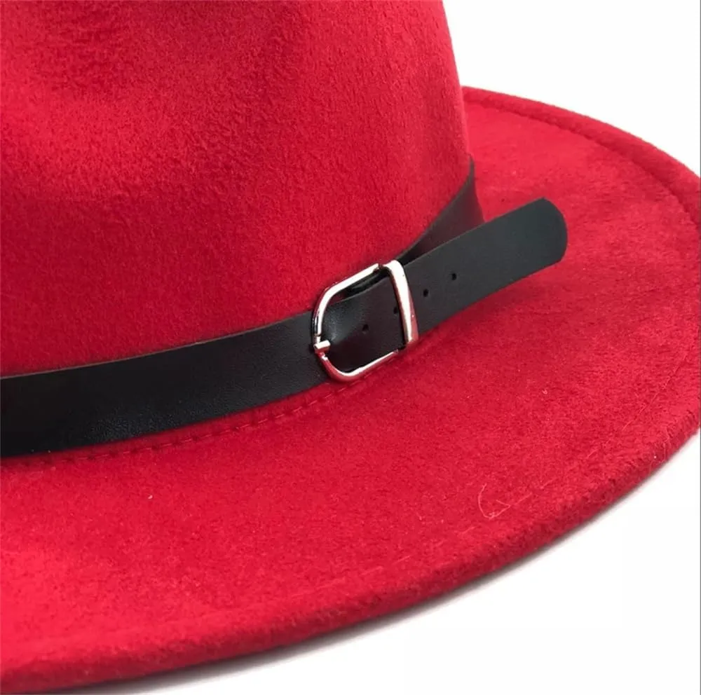 Dvbfufv Men Fashion Fedoras Hat Women's Jazz Hat Men's Women Summer Spring Outdoor Casual Woolen Blended Hat