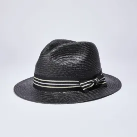 Elegancia Tropical Hats - Metro Black Urban Panama Hat - Unisex