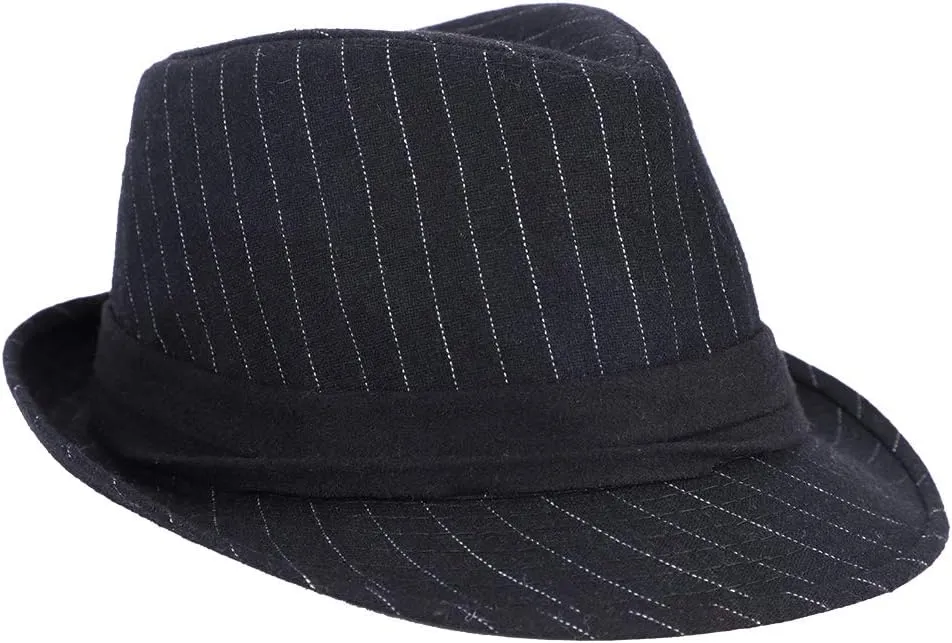 Fedora Hat Men Felt Panama Jazz Hat Women Classic Manhattan Structured Trilby Hat Short Brim Vintage Fedora Hat Band