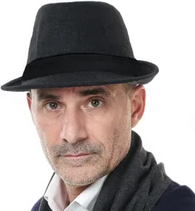 Fedora Hat Men Felt Panama Jazz Hat Women Classic Manhattan Structured Trilby Hat Short Brim Vintage Fedora Hat Band