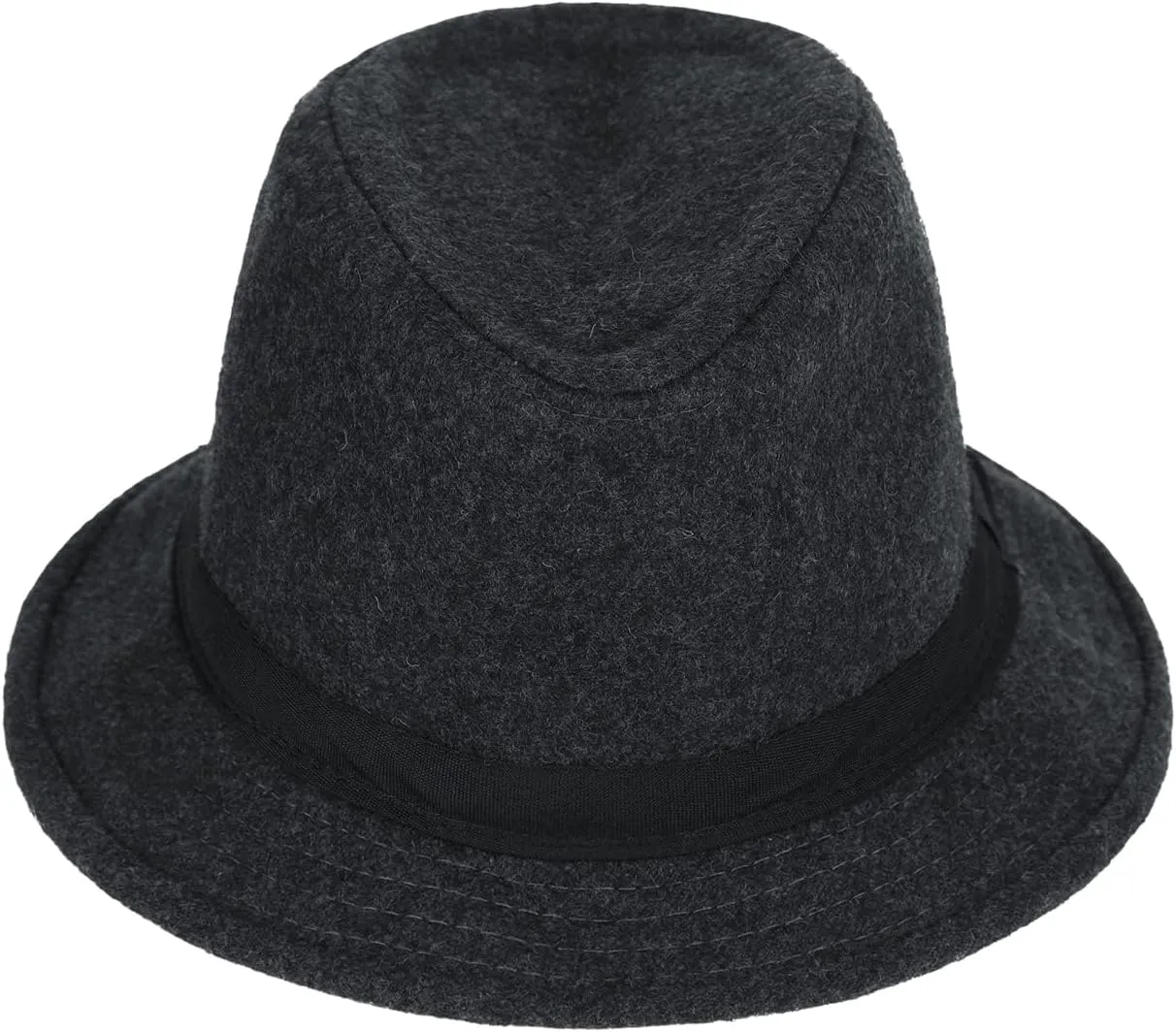 Fedora Hat Men Felt Panama Jazz Hat Women Classic Manhattan Structured Trilby Hat Short Brim Vintage Fedora Hat Band
