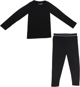 Girls Thermal Top and Bottom Underwear Set; Kids Long Johns; Base Layer Set for Cold Weather; Moisture Wicking Microfleece