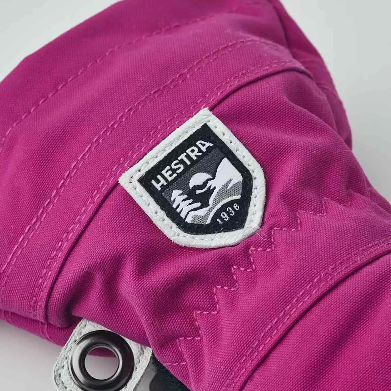 Hestra Leather Heli Girls Ski Gloves - Fuchsia (30560-930)