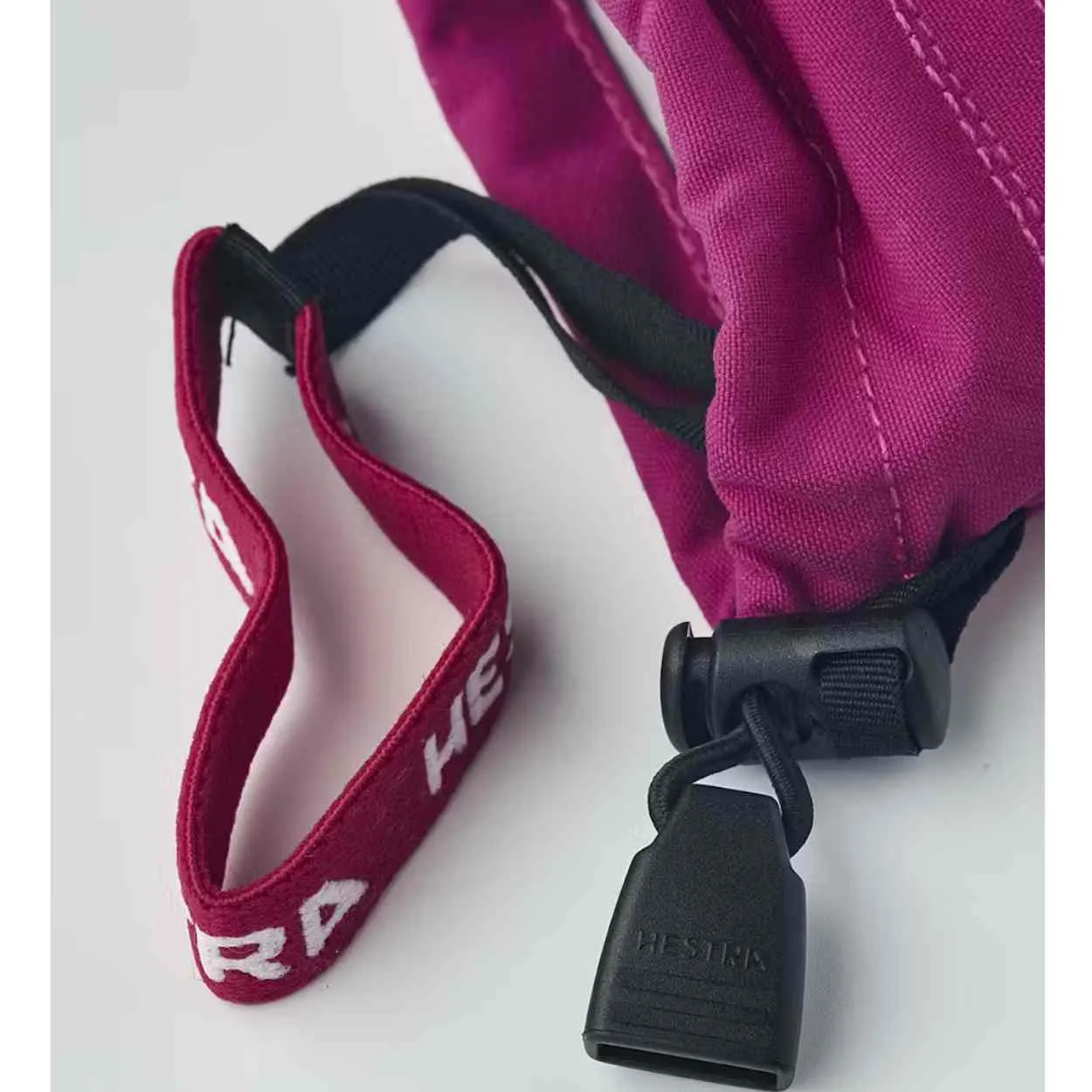 Hestra Leather Heli Girls Ski Gloves - Fuchsia (30560-930)