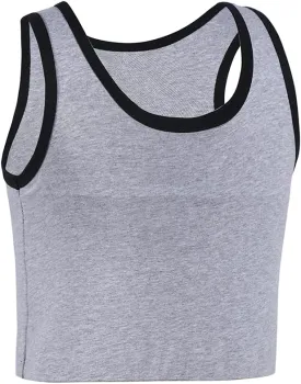 JARAZIN Women Transgender Tomboy FTM Pull On Closure Elastic Chest Binder Pullover Tank Top