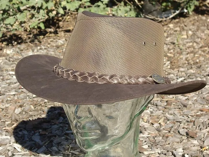 Kangaroo Cooler Hat - Brown Outback Survival Gear