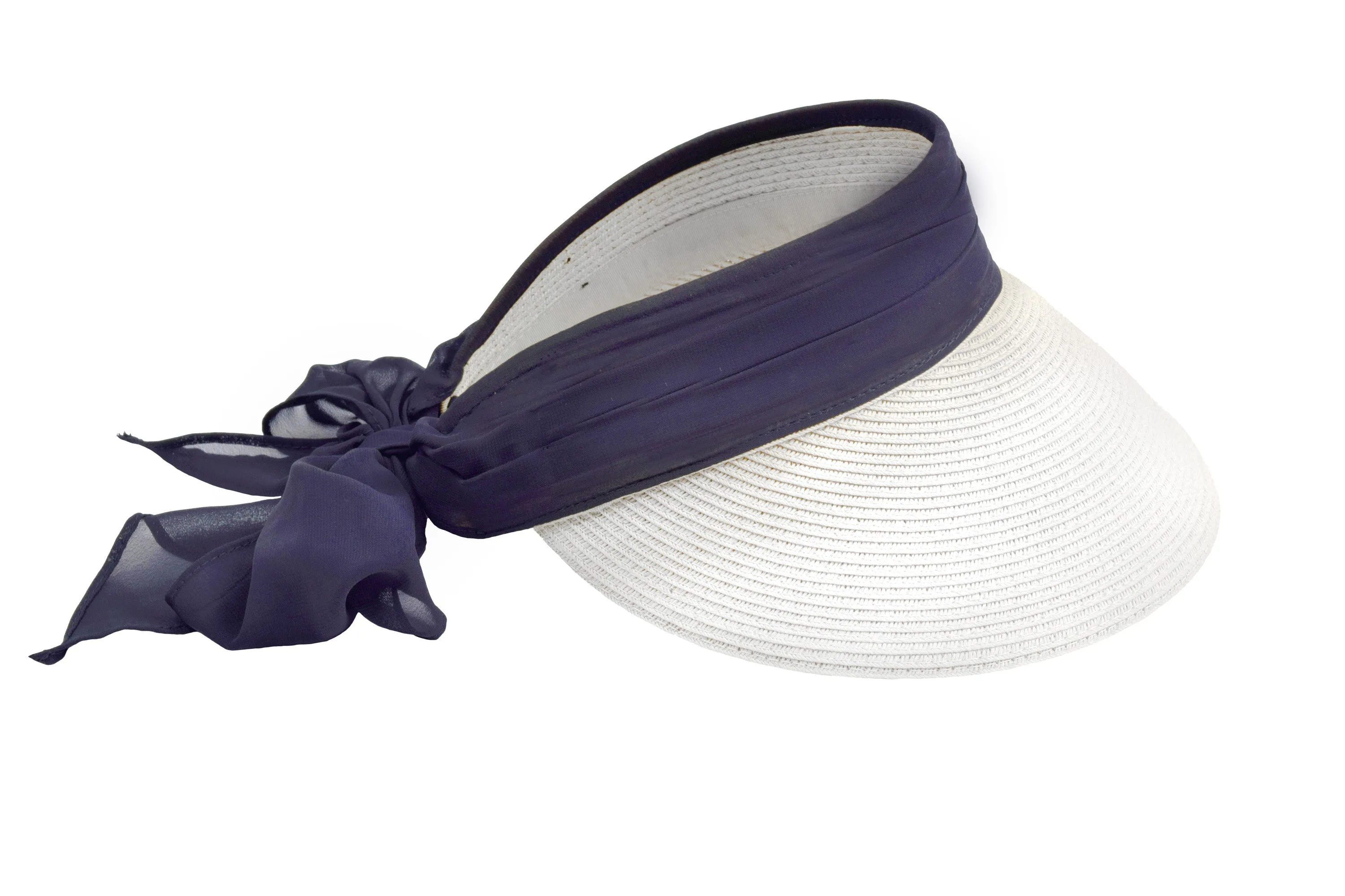 Ladies Scarf Elastic Back Visor