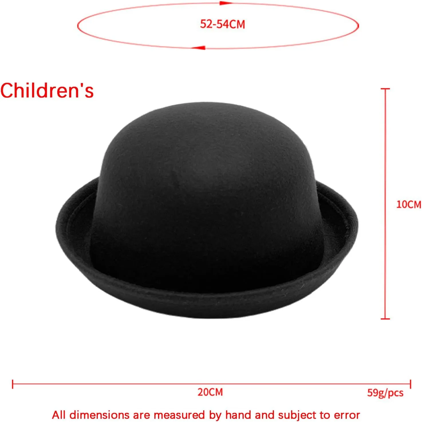 Men Women Bowler Fedora Hat Kids Classic Jazz Hats Rolled Church Derby Bowler Hats Panama Dress Hat Family Matching Hat
