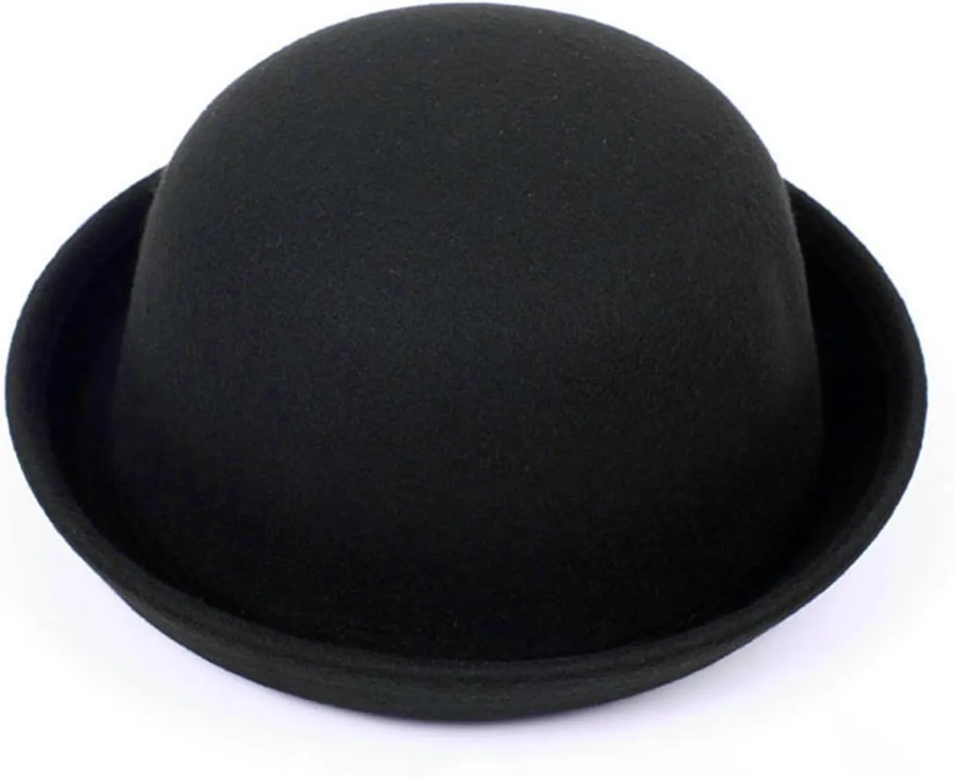 Men Women Bowler Fedora Hat Kids Classic Jazz Hats Rolled Church Derby Bowler Hats Panama Dress Hat Family Matching Hat