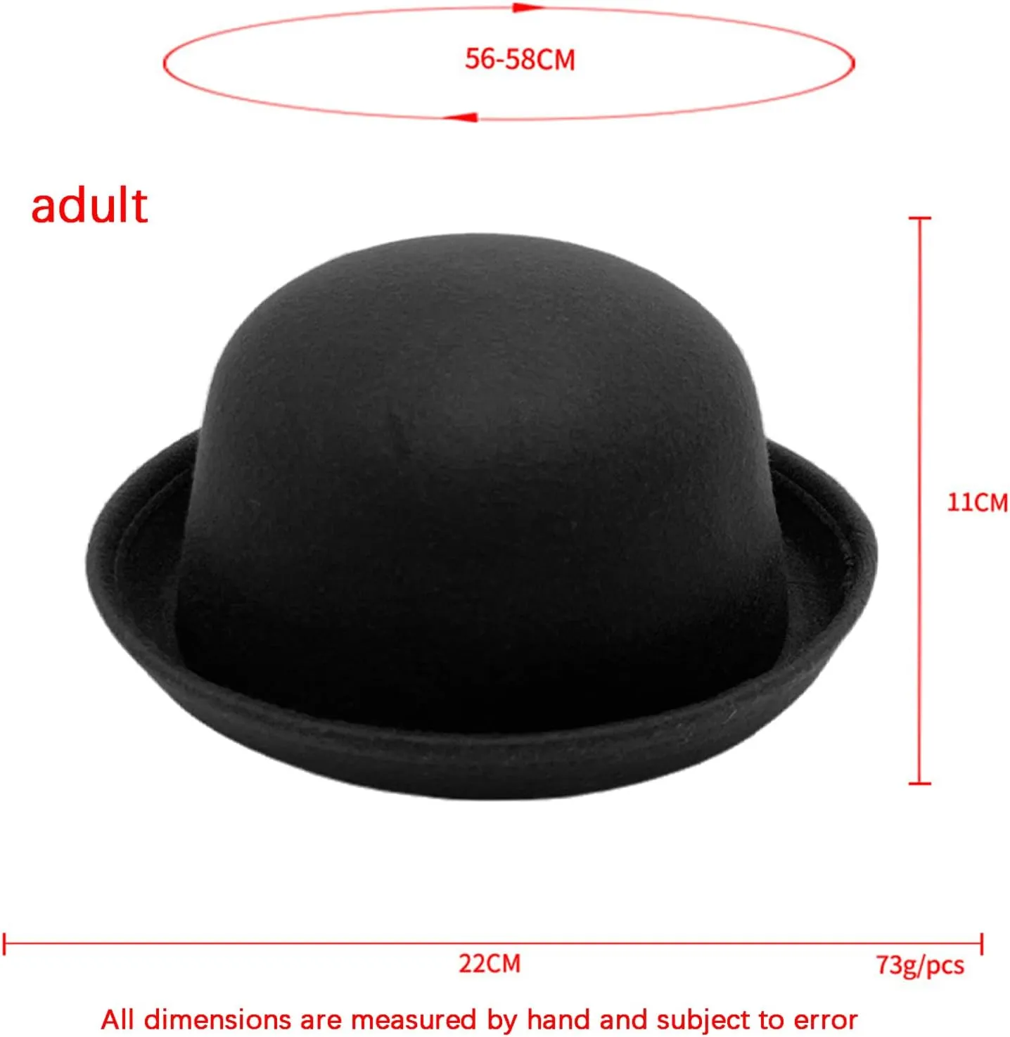 Men Women Bowler Fedora Hat Kids Classic Jazz Hats Rolled Church Derby Bowler Hats Panama Dress Hat Family Matching Hat