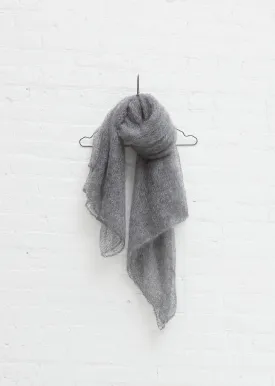 Mohair Scarf — Grey