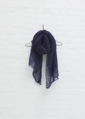 Mohair Scarf — Navy