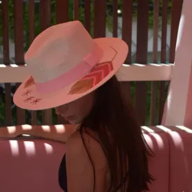 Mykonos Hat (Light Pink Band)